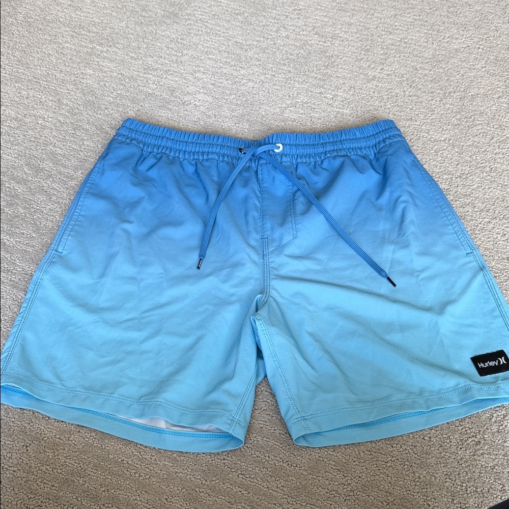 Hurley Men’s Sky to Azure Ombre Swim Trunks